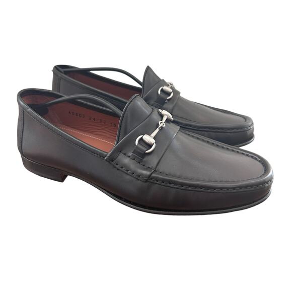 Allen Edmonds Verona II Black Leather Horse Bit Loafers Mens Size